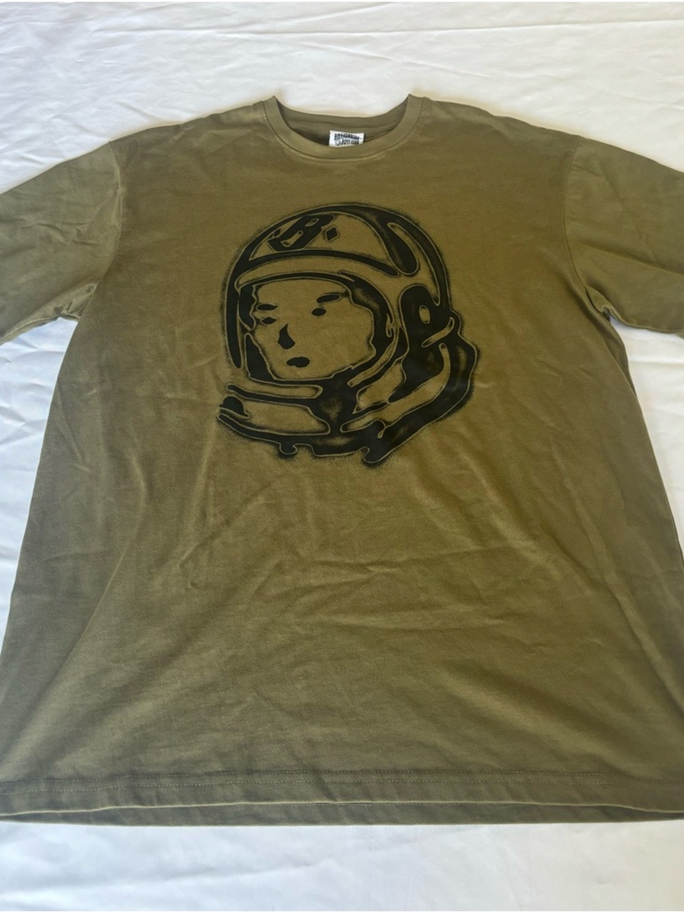 Billionaire Boys Club Spaceman Helment Head Mens Green Shirt Size Medium